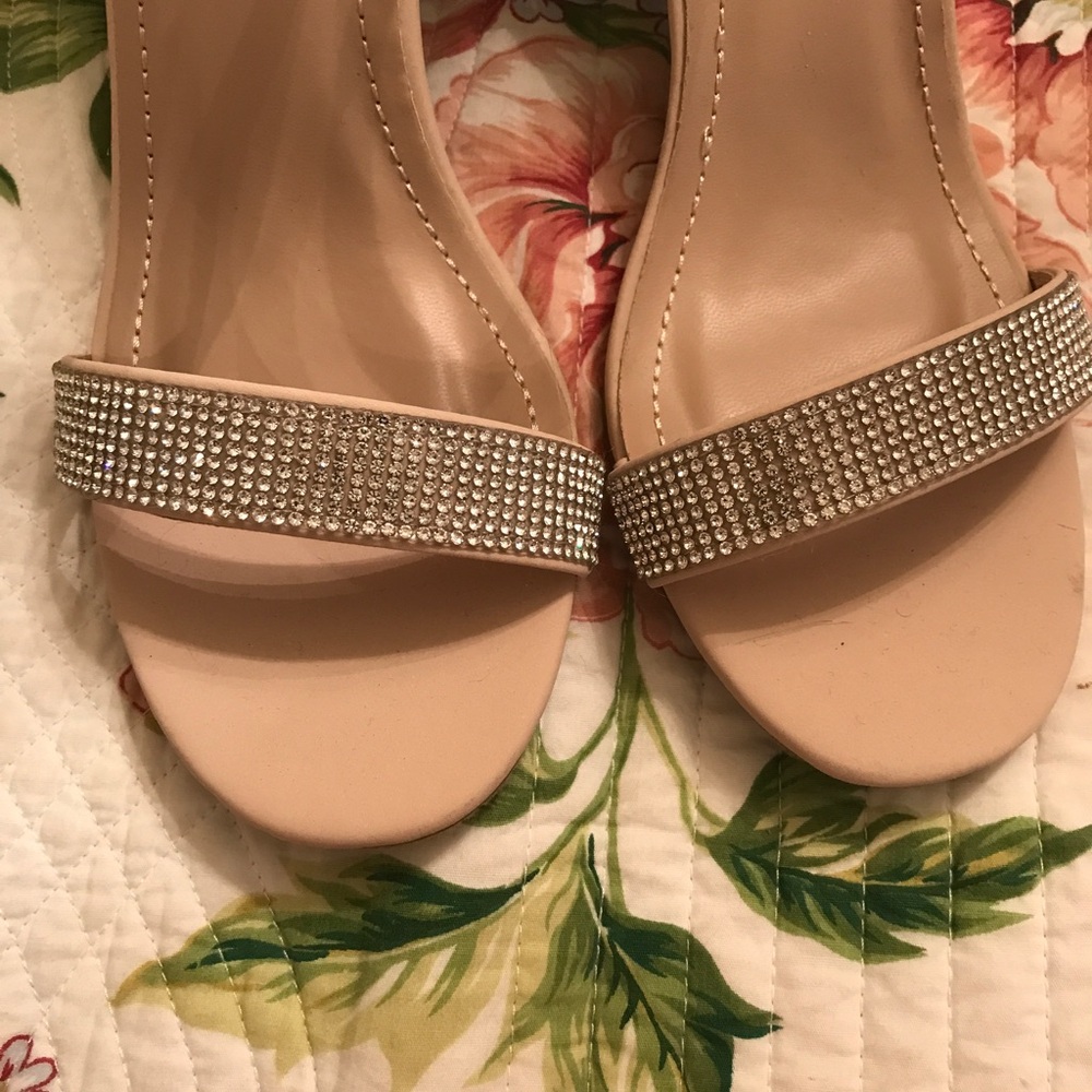 Moda Nude Rhinestone Women's Sandals - Picture 5 of 8